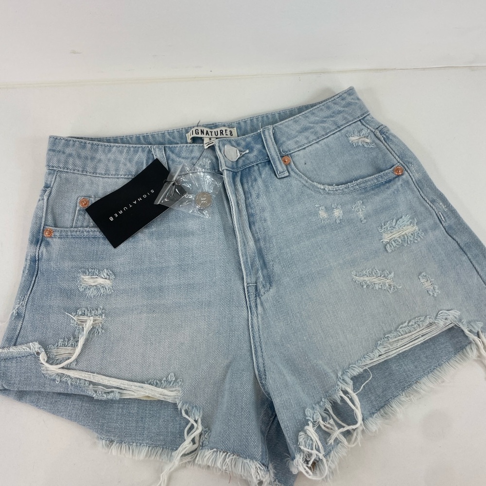 Signature8 Light Blue Women's Denim Jean Shorts